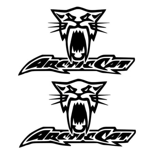 For (2Pcs) ARCTIC CAT WILDCAT TRAIL 700 1000 STICKER DECAAL EMBLEM