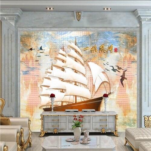 Photo wallpaper Smoothie Marble Tile TV Wall Fresco living room stereo bedroom wallpaper custom high quality mural