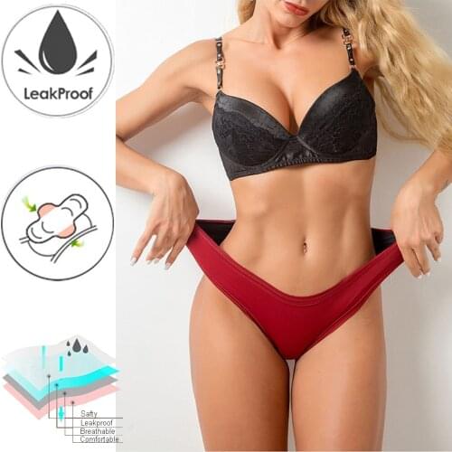 Menstrual Panties Plus Size Leak Proof Menstrual Underwear Women Period Panties Period Underwear Bragas Menstruales Absorbentes