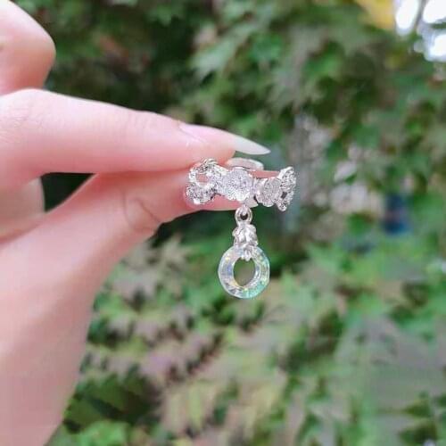 Anime Tian Guan Ci Fu Hua Cheng Finger Ring Ear Clip Earring Ancient Style Cosplay Costume Accessories Props Decor Birthday Gift