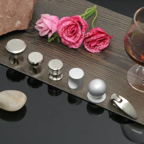 Round Aluminum Alloy Dresser Knobs Drawer Pulls Handles Cabinet Door Knob Handle Modern Simple Gold Kitchen Hardware Pull