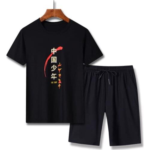 Boys Summer Ice Silk Cool T Shirt +Shorts 2Pcs Clothing Set Kids Children Outdoor Sports Tracksuit Teens Breathable Home Wear