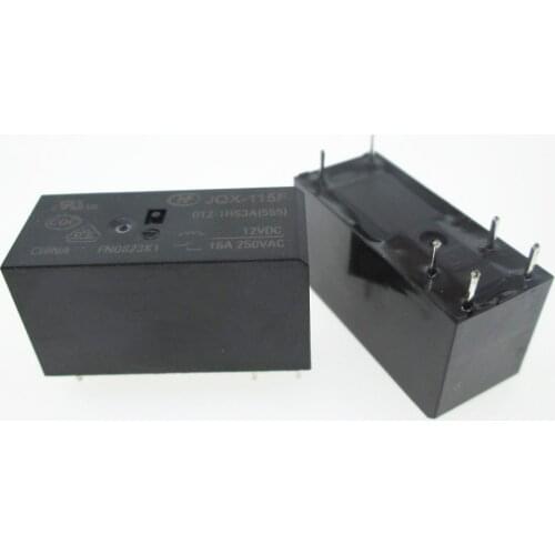 HOT NEW 12V relay JQX-115F-012-1HS3A 12VDC HF115F JQX-115F 012-1HS3A 12VDC DC12V 12V 16A 250VAC DIP6