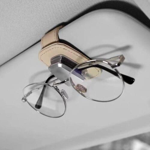 Multi-function Car Sun Visor Glasses Clip Ticket Storage Holder Auto Accessory