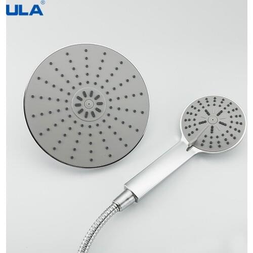 ULA 3 Mode Handheld Shower Head Set High Pressure Adjustable Bath Shower Jets Removable Filter Water Saving Shower Head