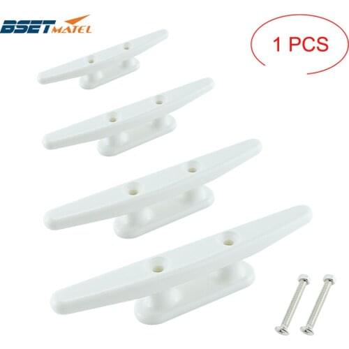 Nylon Low Flat Cleat Open Base Cleat With 2 Screws Marine Boat Yacht Deck Line Rope Tie Kayak Canoe Deck Hardware Accessories