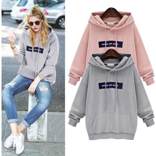 Spring New Hoodie Sweatshirts Autumn/winter Casual Loose Womens Clothing Hoodies Sweatshirts Plus Size Female Sportswear Tops