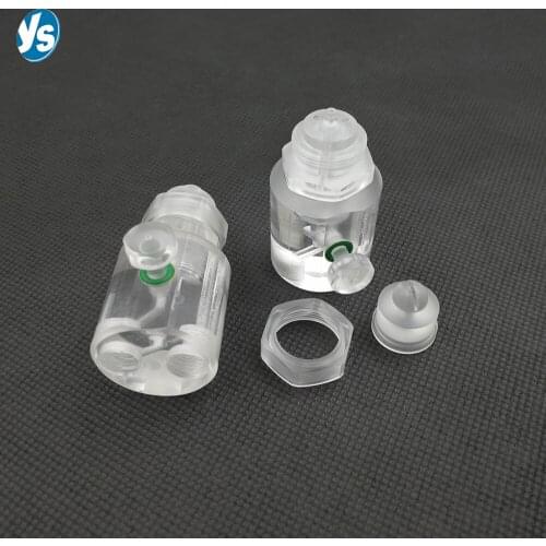 PMMA Plastic Two-fluid Misting Nozzle, Acrylic Air Atomizing Nozzle