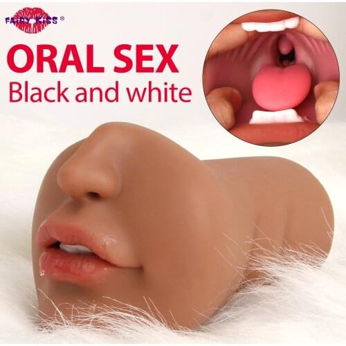 Sex Toys For Men Real Realistic Vagina Oral Mouth Artificial 3d Deep Throat Tongue Teeth Silicone Male Masturbator Pussy Blowjob