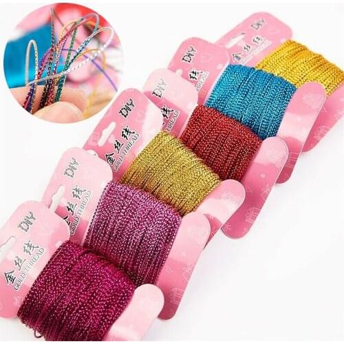 20m Gold/Silver Rope Twine Ribbon Wedding Christmas Gift Packing Cords Decoration Rope DIY Crafts String Tag Line Party Supplies