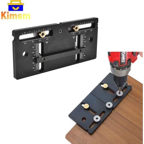 Woodworking Punch Locator Wardrobe Door Cabinet Handle Locator Puncher Aluminum Alloy Auxiliary Handle Positioning Dowel Drill