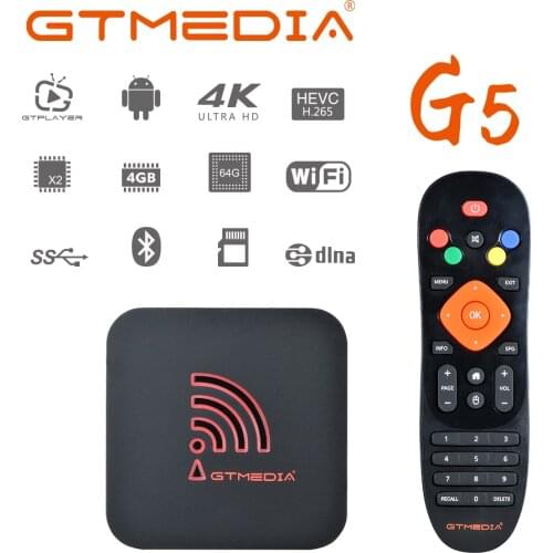GTMEDIA Smart TV Box Android 9.0 4GB 64GB Media player 4K 1080P Google Assistant Netflix Youtube PK H96MAX 2GB+16GB Set Top Box