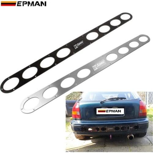 D1 8 holes Universal Rear Bumper Air Diversion Diffuser Panel 115 x 10 cm For BMW,AUDI,Nissan,Mitsubishi,Mazda EP-RWD8T