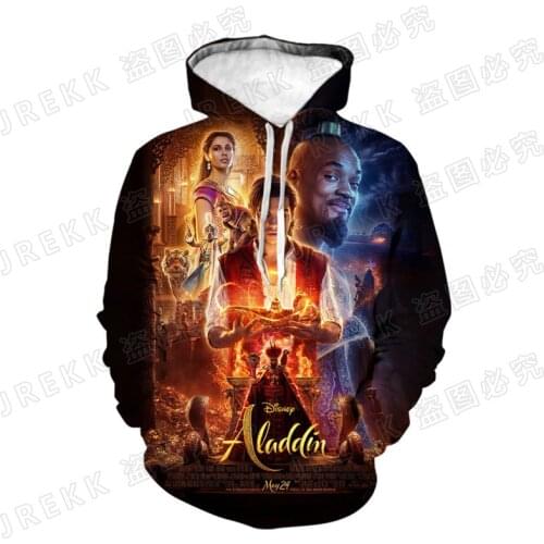 Spring And Fall Cool 3D Printed Sweatshirts Men Women Children Fashion Aladdin Hoodies Long Sleeve Streetwear Boy Girl Kids Coat