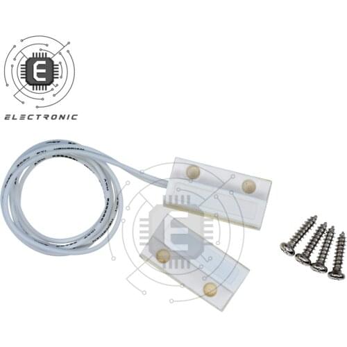 1 Pair MC-38 Wired Door Window Sensor Magnetic Anti-Theft Alarm Magnetic Detector Switch Home Alarm System Normally Open/Close