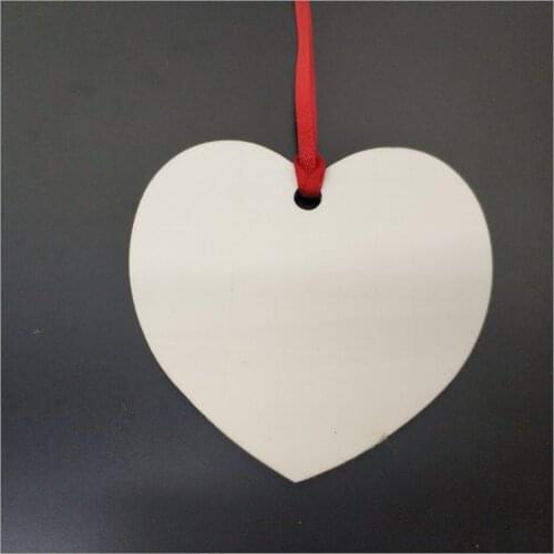 30pcs/sublimation blank heat transfer printing Christmas decoration pendant MDF two-sided printing new DIY gifts 30pcs/lot