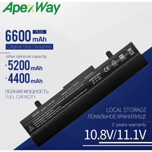 ApexWay Laptop Battery For Asus Eee PC 1001 1001HA 1001P 1001PX 1005 1005PX 1005H 1005HA 1005HE AL32-1005 ML32-1005 PL32-1005