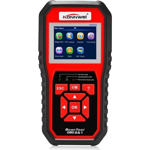 New Best KONNWEI KW850 OBD2 ODB2 Automotive Scanner Multi-languages Full OBDII Function Auto Diagnostic Tool Better Autel AL519