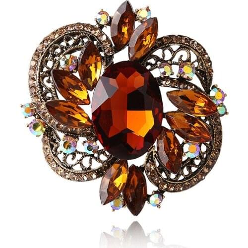 Han edition crystal brooch brooches womens clothing accessories fashion and personality