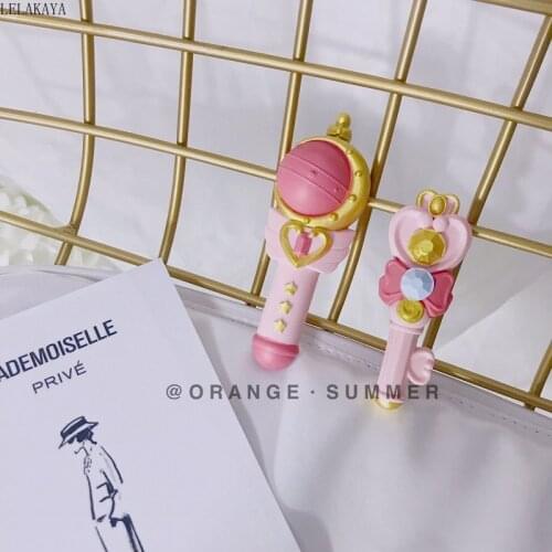 Card captor sakura Sailor Moon Car Decor Gypsum Solid Aromatherapy Action Figure Printed Magic Wand Heart Cosplay Crafts Gift