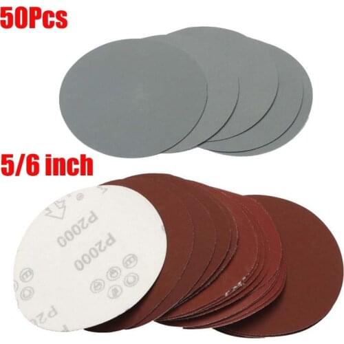 50Pcs 5/6 Inch Round Sandpaper Disk Sand Sheets 120/150mm 600-3000 Grit Hook Loop Sanding Disc For Sander Grits Abrasive Tools