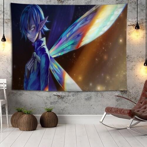 Hot Sale Custom Anime The Seven Deadly Sins Printed Tapestry Background Decorative Tapestry Various Sizes Wall Hanging Decor