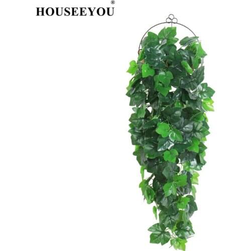 100cm Artificial Plants Hanging Vines Wedding Garden Decoration Fake Decor for Wall Green Leaves Decorating