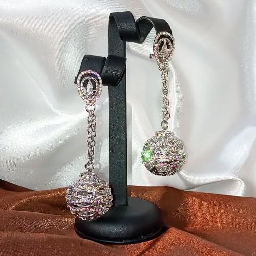 Gold jewelry sets with stone party jewelry set women necklace bridal jewelry sets stone pendant EARRING SETS