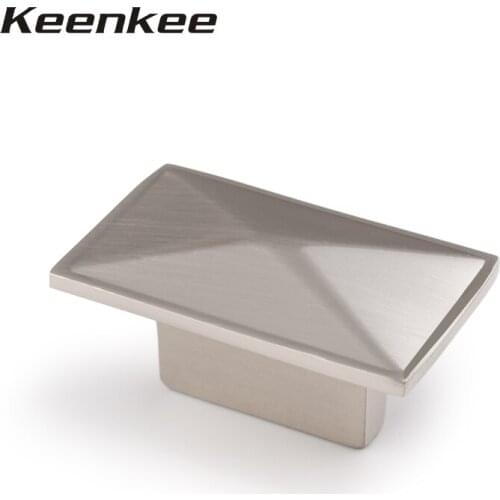 Keenkee furniture fittings zinc alloy Nickel color Cabinet Knobs Drawer and door Handles for furniture