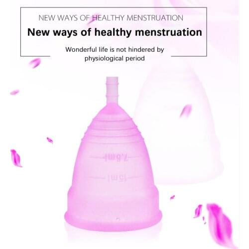 Medical Grade Silicone Menstrual Cup Women Lady Menstrual Period Cup Coppetta Mestruale Coupe Feminine Hygiene Menstrual Cup