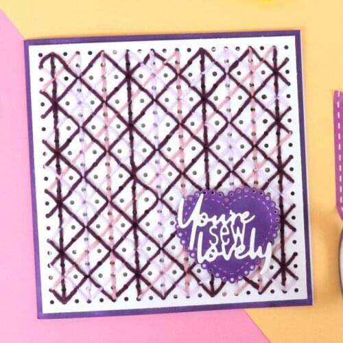 Stitch It Series Sweet Heart Shape Metal Cutting Dies For DIY Scrapbooking Photo Album Embossing Paper Cards Making