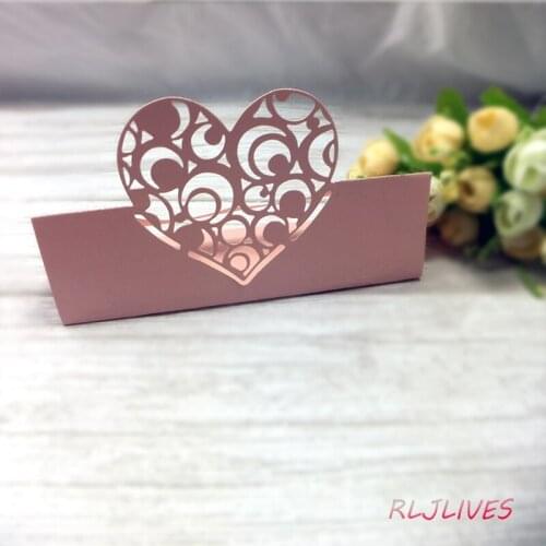 Heart Desktop Place Paper Card Metal Cutting Dies DIY Scrapbooking Card Stencil Paper Craft Handmade Album Handbook Decoration