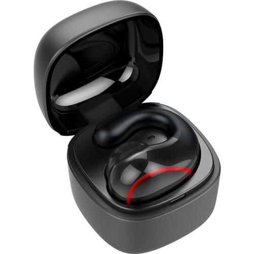 Mini Earphones Single Stealth Wireless Bluetooth Headset HiFi Stereo Sport Headphones With Microphone For Huawei Xiaomi