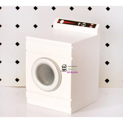 1:12 Doll house miniature Dolls Furniture White Wash Machine Bathroom accessories
