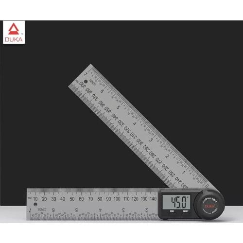 Youpin DUKA Multifunctional Digital Display Angle Ruler LED Display 360 Degree Measurement 304 Stainless Steel Laser Calibration