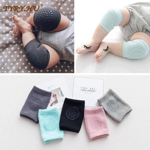 2021 terry childrens knee pads and elbow pads summer baby baby crawling sleeves dispensing non-slip crawling protective gear