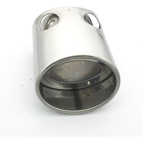 Car Exhaust Muffler Tip Stainless Steel Pipe Chrome Trim Modified Car Rear Tail Throat Liner For Honda Civic Jeep