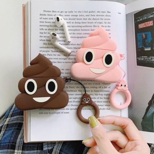 Full Protective Cover Cartoon Anti-damage Silicone Wireless Earphone Protective Case for AirPods1/2