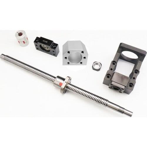 RM 16mm BallScrew SFU1604 ball screw 200mm-1150mm BF12+C7 HM12-57 HM12-60 for Nema 23/24 Motor seat+Coupler DSG16H for cnc parts