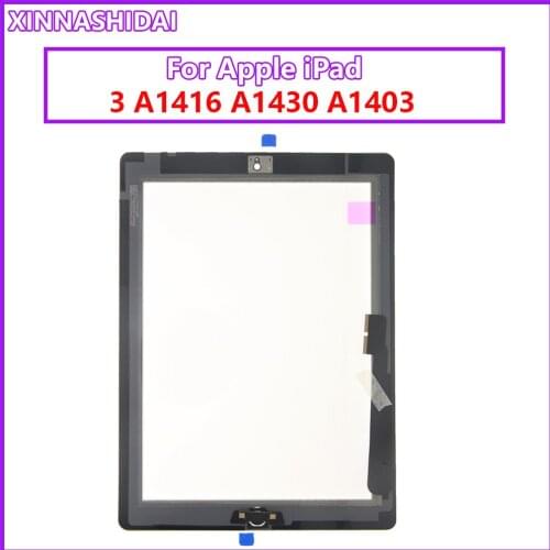Touch Screen For iPad 3 4 iPad3 iPad4 A1416 A1430 A1403 A1458 A1459 A1460 LCD Outer Digitizer Sensor Glass Panel Replacement