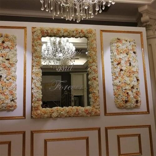 Silk Rose Flower Wedding Decoration Artificial Flower Wall for Wedding Home Decor Baby Shower Backdrops Wedding Background Decor