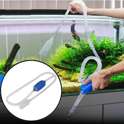 Siphon Pump Fish Tank Strainer Fish Tank Pump Hang Up Tank Gravel Vacuum Cleaning Cleaner Siphon Pump Aquarium Water Filter Tool