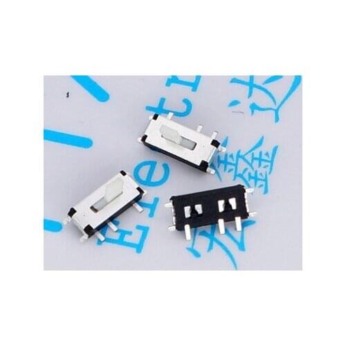 Slide the miniature tripod toggle switch toggle switch 2nd 3P MSK-12C01 SMD white black handle free shipping