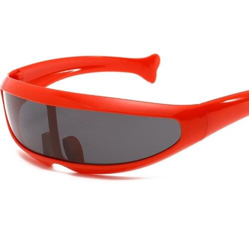 Cycling Sunglasses Lens Sunglasses Men Women Fishtail Design Dolphins Mirror Glasses Windproof Goggles Space Robots Eyewear Hot