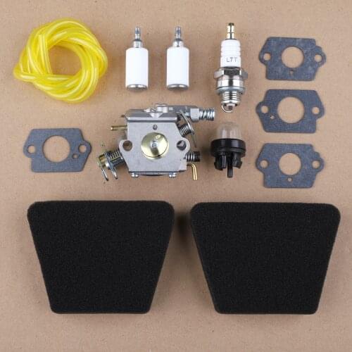Carburetor Air Fuel Filter Kit For Poulan Chainsaw 1950 2050 2150 2375 Walbro WT 891 Replace 545081885,530069703,530071618