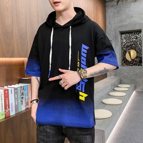 YANINAII Men's T-shirts With A Hood