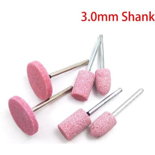 1Pcs Pink Abrasive Mounted Stone For Dremel Rotary Tools Grinding Wheel Head Accessories Points Electric Polishing Power Tool