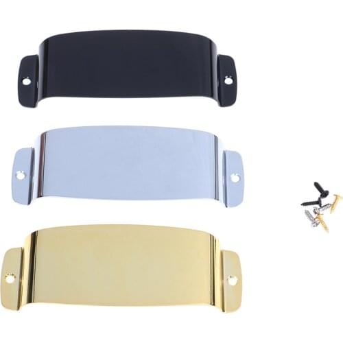 1pcs HOT! Steel Electric Guitar Pickup Cover Protector for Jazz Electric Bass Guitar for Fender with 2 Screws