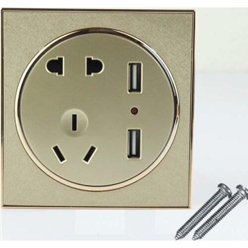 10pcs USB Port Wall Socket Charger DC Power Receptacle Outlet Panel AU EU US