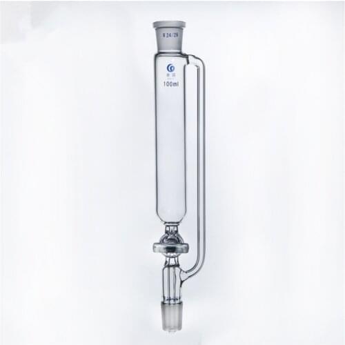 100ml 24/29 Joint Lab Pressure Equalizing Drop Funnel Column With Glass Stopcock